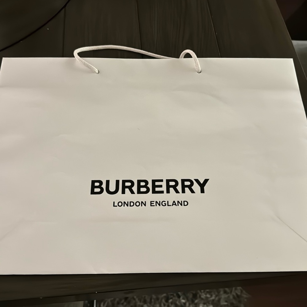 Burberry shopping bags